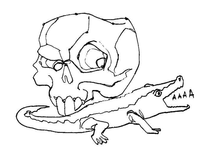 Bad scan of a Silly sketch