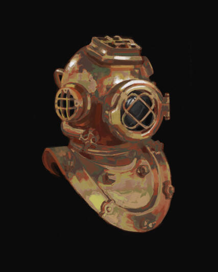 Diving helmet study